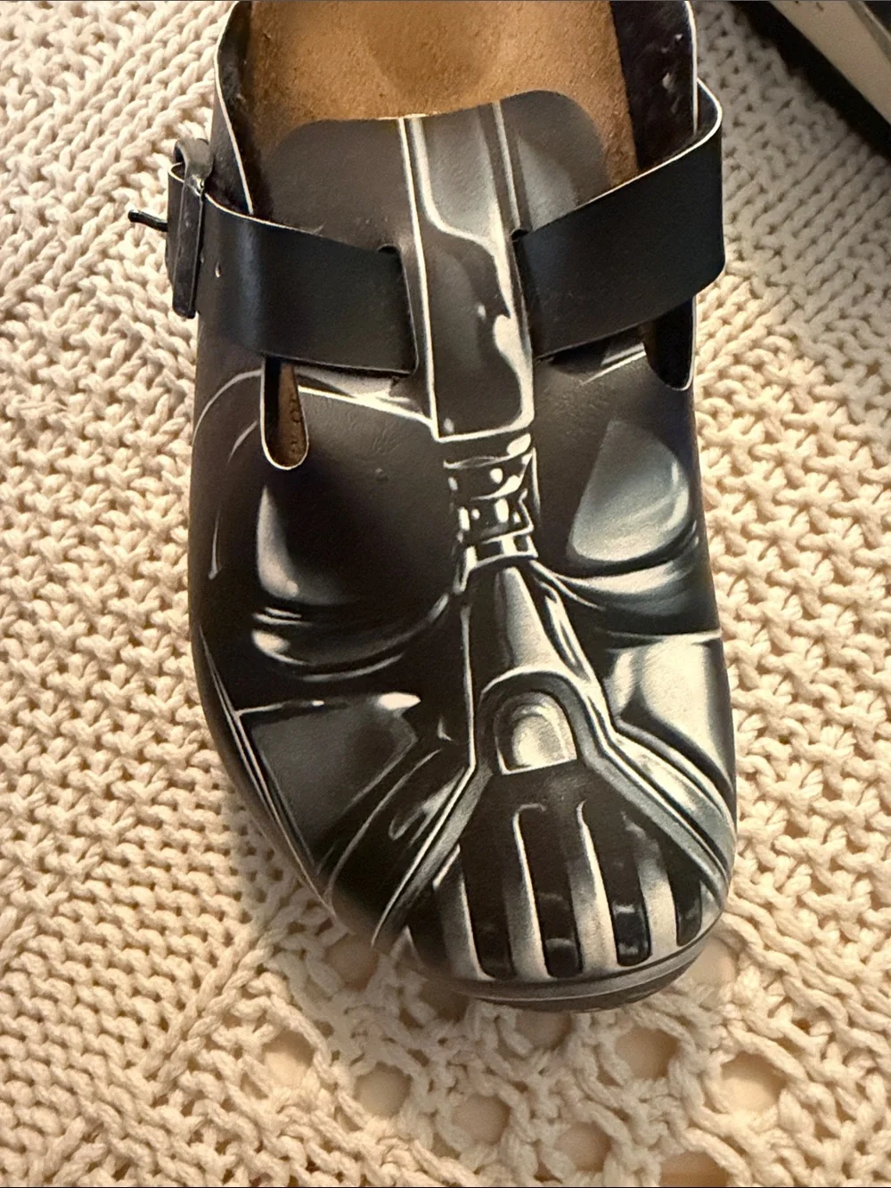 Star Wars Birkenstock- official-Black Darth Vader Graphic Slip-On Clogs - kids